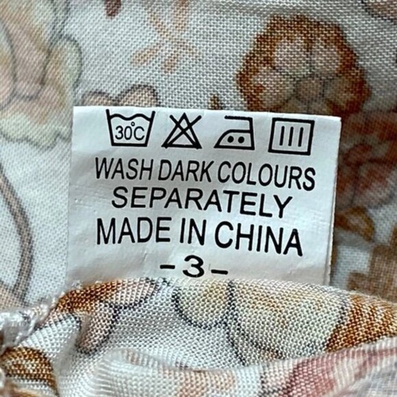 Tie Front Wrap Dress Women's Medium Multicolor Floral Rayon Blend Flowy GUC - Picture 10 of 13